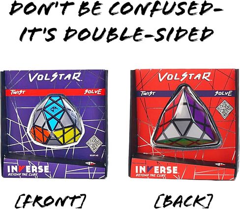مشروع العبقرية | المعكوس: لغز Volstar Twist & Solve - مستوى الصعوبة: متوسط، لغز محمول بـ 10 جوانب و7 ألوان، ديكور ممتع وفكرة هدية، Project Genius، للأعمار من 8 سنوات فما فوق in Saudi Arabia