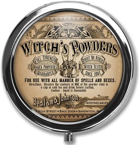 علبة حبوب منع الحمل من Wirch، علبة حبوب منع الحمل، حامل علبة حبوب منع الحمل، صندوق تخزين للزرنيخ، حقيبة تنظيم حبوب الفيتامينات، باللون الأسود in Kuwait