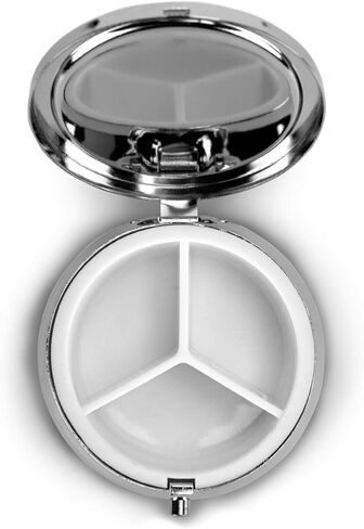 علبة حبوب منع الحمل من Wirch، علبة حبوب منع الحمل، حامل علبة حبوب منع الحمل، صندوق تخزين للزرنيخ، حقيبة تنظيم حبوب الفيتامينات، باللون الأسود in Kuwait