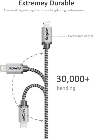 كابل إنرجايزر لايتنينج USB للمزامنة والشحن بطول 6 أقدام in Kuwait