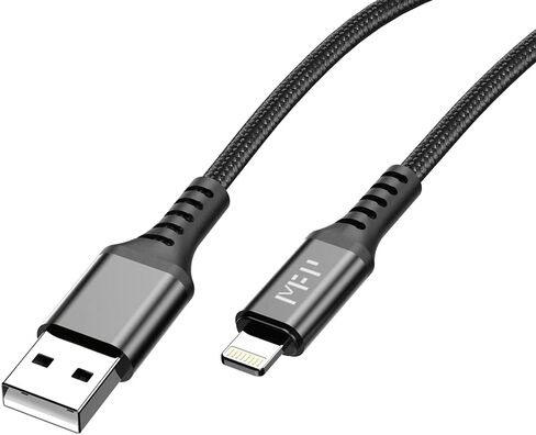 MFP Lightning Cable[Apple MFi Certified] 3.3ft,Nylon Braided Fast Charging iPhone Charger Cord Compatible with iPhone 14 13 12 11 Pro Max XR XS X 8 7 6 Plus SE and More(Red) in Saudi Arabia