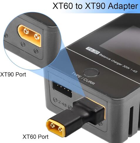 XT60 to XT90 Male Female Adapter Connector for RC LiPo Battery Charger Drone Car, XT60 XT90 Plug Jack Converter, RC Power Supply Adapter, 4 Pcs in Saudi Arabia
