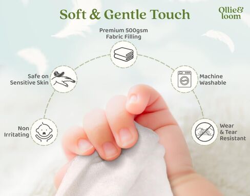 Ollie&loom Large Set of 2 Premium Toddler Hooded Bath Towels – for Boys Girls 0-5 Years – 35" x 35" – Ultra Soft – Ultra Absorbent – Perfect as a Gift for Baby Showers and Birthdays in Saudi Arabia