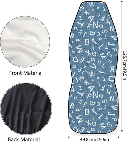FOR U DESIGNS ملحقات السيارات العالمية حامي المقعد الأمامي أغطية مقاعد الدلو لمعظم السيارات وسيارات الدفع الرباعي والشاحنات والشاحنات والورد الأزرق وأغطية مقاعد السيارة المطبوعة للنساء، عبوة من قطعتين in Kuwait