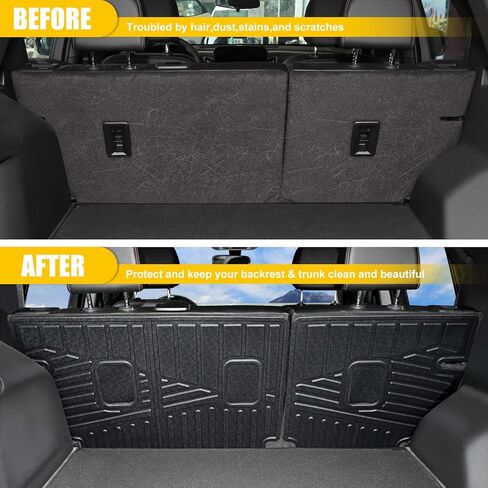 حصيرة مسند الظهر لسيارة 2018-2024 شيفروليه إكوينوكس جي إم سي تيرين لجميع الأحوال الجوية TPE واقي المقعد الخلفي لبطانة البضائع لعام 2018 2019 2020 2021 2022 2023 2024 تشيفي إكوينوكس جي إم سي تيرين (حصيرة مسند الظهر) in Kuwait