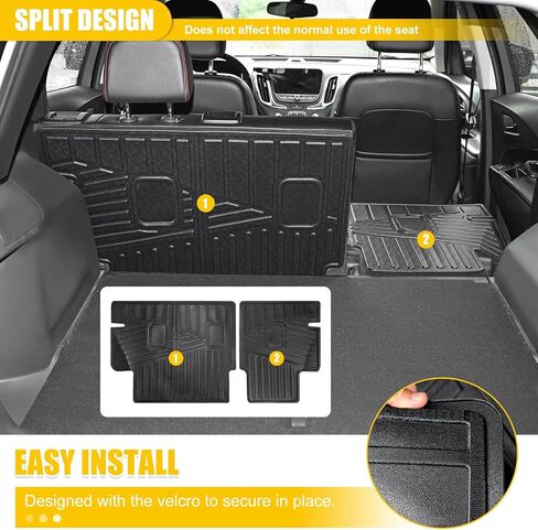 حصيرة مسند الظهر لسيارة 2018-2024 شيفروليه إكوينوكس جي إم سي تيرين لجميع الأحوال الجوية TPE واقي المقعد الخلفي لبطانة البضائع لعام 2018 2019 2020 2021 2022 2023 2024 تشيفي إكوينوكس جي إم سي تيرين (حصيرة مسند الظهر) in Kuwait