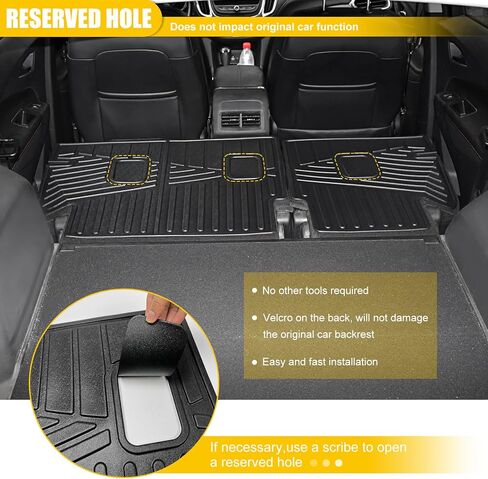 حصيرة مسند الظهر لسيارة 2018-2024 شيفروليه إكوينوكس جي إم سي تيرين لجميع الأحوال الجوية TPE واقي المقعد الخلفي لبطانة البضائع لعام 2018 2019 2020 2021 2022 2023 2024 تشيفي إكوينوكس جي إم سي تيرين (حصيرة مسند الظهر) in Kuwait