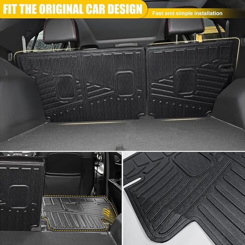 حصيرة مسند الظهر لسيارة 2018-2024 شيفروليه إكوينوكس جي إم سي تيرين لجميع الأحوال الجوية TPE واقي المقعد الخلفي لبطانة البضائع لعام 2018 2019 2020 2021 2022 2023 2024 تشيفي إكوينوكس جي إم سي تيرين (حصيرة مسند الظهر) in Kuwait