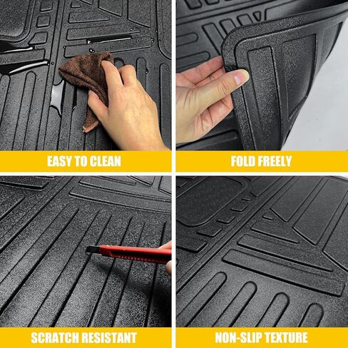 حصيرة مسند الظهر لسيارة 2018-2024 شيفروليه إكوينوكس جي إم سي تيرين لجميع الأحوال الجوية TPE واقي المقعد الخلفي لبطانة البضائع لعام 2018 2019 2020 2021 2022 2023 2024 تشيفي إكوينوكس جي إم سي تيرين (حصيرة مسند الظهر) in Kuwait