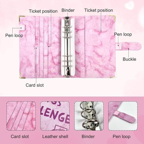 100 مغلف تحدي توفير المال، لتوفير 500 دولار، 5050 و10000 دولار، ملف توفير المال A5 مع مظاريف نقدية، 100 يوم، 52 أسبوعًا و30 يومًا، مخطط الميزانية لتوفير المال in Kuwait