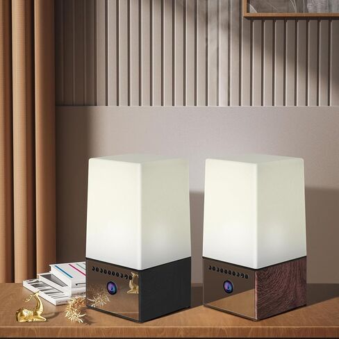 Mini Wireless Camera 4K HD WiFi Security Nanny Camera with RGB Night Light Two-Way Intercom 130° Wide Night Vision Motion Detection Real Time Record Surveillance Cam for Home Baby Pet Monitor (Brown) in Kuwait