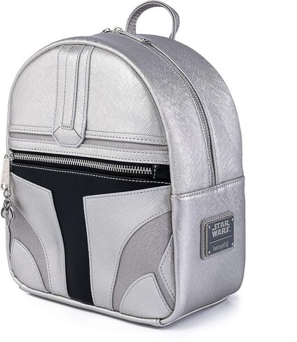 Loungefly: Star Wars - The Mandalorian Helmet, Mini Cosplay Backpack, Amazon Exclusive in Saudi Arabia