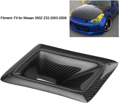 مصد هواء بفتحة تهوية من ألياف الكربون ومنفذ هواء ومنفذ هواء مناسب لنيسان 350Z Z33 2003-2009 (يسار أمامي) in Saudi Arabia