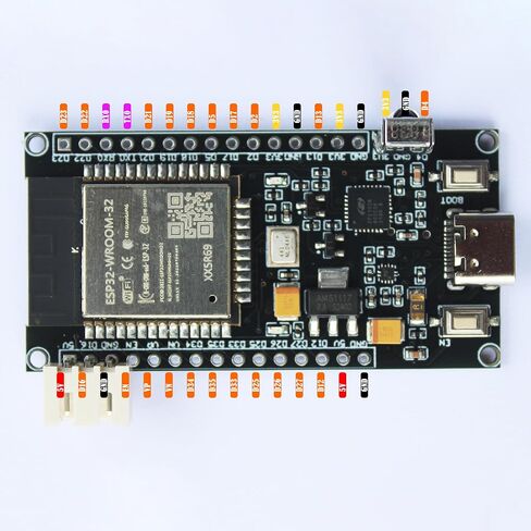 Audio Reactive ESP32 WLED Controller with IR Remote, Ideal for WS2812B RGB Party Music Sync LED Strips and Matrix, Supports Arduino IDE in Saudi Arabia