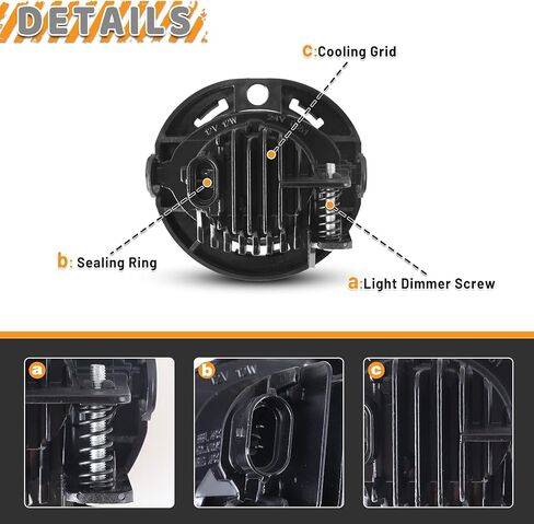 AUTOWIKI LED Fog Lights Assembly For JEEP GRAND CHEROKEE 2014-2016 / DODGE CHARGER 2015-2019 / CHRYSLER 300 2015-2019/ CHRYSLER PACIFICA 2017-2020 in Saudi Arabia