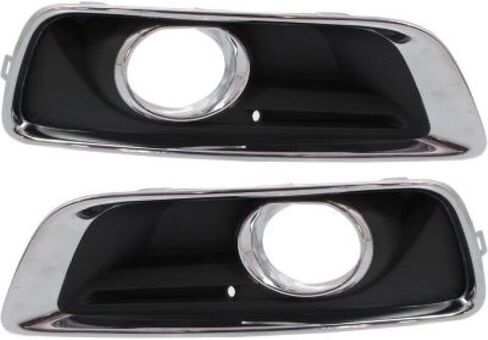 For Chevy Malibu Fog Light Cover 2013 2014 2015 Driver Side | Bezel | Chrome/Black | w/Fog Light Cover Hole | DOT/SAE Compliance | GM1038136 | 20768823 in Saudi Arabia
