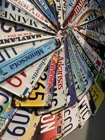Retro Vintage Assorted US States Number Tags, Embossed License Plates, Lot of 10/15/20/25/30 pcs, Man Cave Garage Bar Home Wall Decor, 6x12 Inch (10) in Saudi Arabia