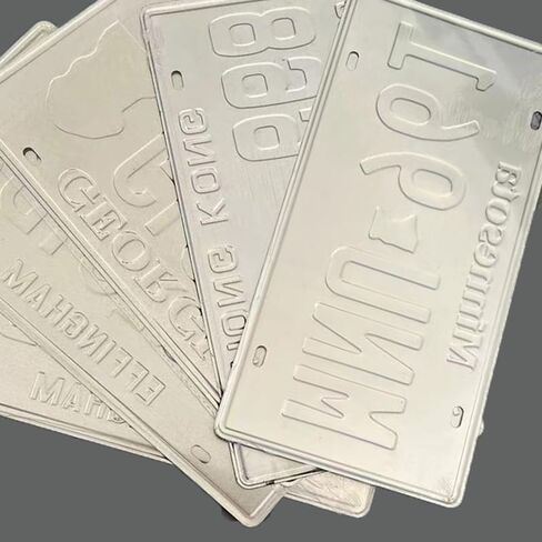 Retro Vintage Assorted US States Number Tags, Embossed License Plates, Lot of 10/15/20/25/30 pcs, Man Cave Garage Bar Home Wall Decor, 6x12 Inch (10) in Saudi Arabia