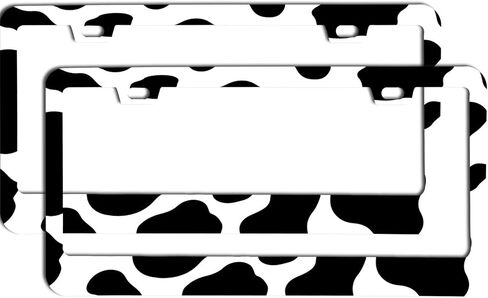 2PC American Flag Patriotic License Plate Frame for Women/Men, Black Stainless Steel Car Tag Frame, 6"x12" 2 Holes & Screws Fits Standard US/CA in Saudi Arabia