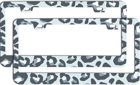 2PC American Flag Patriotic License Plate Frame for Women/Men, Black Stainless Steel Car Tag Frame, 6"x12" 2 Holes & Screws Fits Standard US/CA in Saudi Arabia