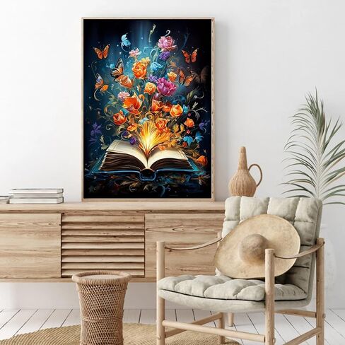 Beach Flower Diamond Art Kits for Adults,5D DIY Diamond Painting Kits Flowers,Full Drill Crystal Art Craft Kit Adult for Home Wall Decor 12x16inch in Saudi Arabia
