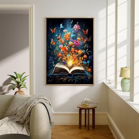 Beach Flower Diamond Art Kits for Adults,5D DIY Diamond Painting Kits Flowers,Full Drill Crystal Art Craft Kit Adult for Home Wall Decor 12x16inch in Saudi Arabia