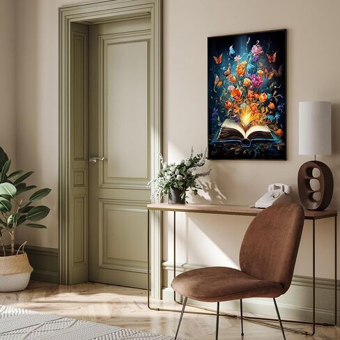 Beach Flower Diamond Art Kits for Adults,5D DIY Diamond Painting Kits Flowers,Full Drill Crystal Art Craft Kit Adult for Home Wall Decor 12x16inch in Saudi Arabia