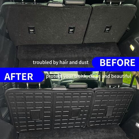 Rongtaod Cargo Mat Compatible with 2015-2024 Ford Edge Trunk Mat Trunk Liner TPE Cargo Liner Back Seat Cover Protector 2023 Edge Accessories (Backrest Mats+Trunk Mat) in Saudi Arabia