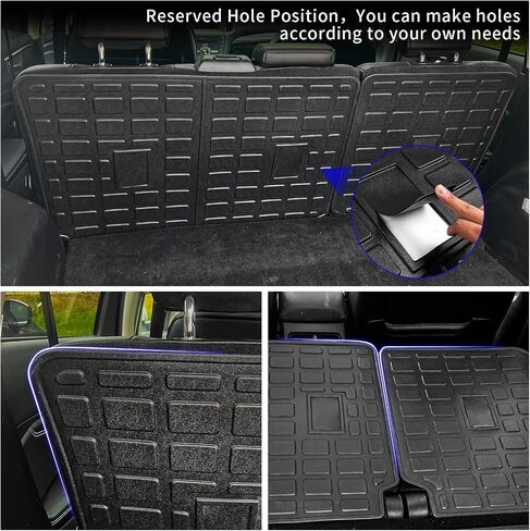 Rongtaod Cargo Mat Compatible with 2015-2024 Ford Edge Trunk Mat Trunk Liner TPE Cargo Liner Back Seat Cover Protector 2023 Edge Accessories (Backrest Mats+Trunk Mat) in Saudi Arabia
