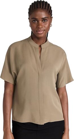 Vince Women's Band Collar Dolman Shirt in Saudi Arabia
