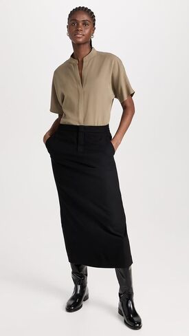 Vince Women's Band Collar Dolman Shirt in Saudi Arabia
