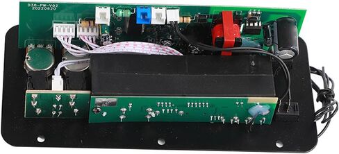 Akozon Digital Amplifier Board, 10in Bluetooth Stereo Subwoofer Amplifier Board Dual Microphone Input 220V for Home Theater DIY Speakers in Saudi Arabia