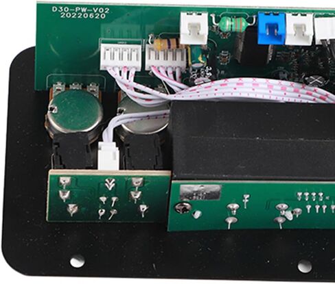Akozon Digital Amplifier Board, 10in Bluetooth Stereo Subwoofer Amplifier Board Dual Microphone Input 220V for Home Theater DIY Speakers in Saudi Arabia