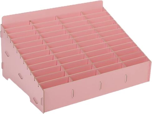 Nuatpetin 48-Grid Cell Phone Organizer Box, Wooden Desktop Storage Box Multi-functional Cell Phone Holder, Mobile Phone Management Box for Classroom Meeting Room Repair Shop Film Storage in Saudi Arabia