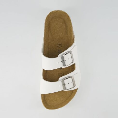 CUSHIONAIRE Plane Platform Sandals for Women with Adjustable Buckles and Genuine Suede Cork Footbed, Memory Foam, Wide Widths Available in Kuwait