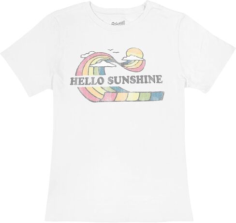 The Girl's Hello Sunshine Cotton Crew Neck Tee (Big Kids) in Saudi Arabia