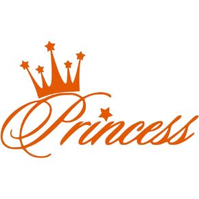Pnk Princess Crown Decal Vinyl Sticker Graphics for Cars Trucks SUV Vans Walls Windows Laptop|Pink|5.6 X 3.6 Inch|URI281