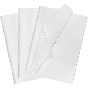120 Sheets 20"X14" White Tissue Paper for Gift Bags Wrapping Paper, Art Tissue Paper Bulk for Weddings Birthday Party Crafts Decoration