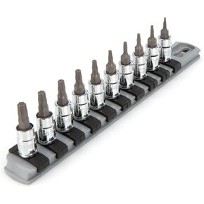 TEKTON 1/4 Inch Drive Torx Bit Socket Set, 10-Piece (T6-T30) | SHB90103