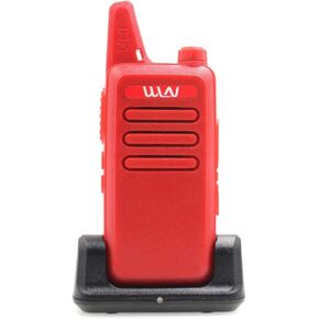 Mini Hand-held 2 Way Radio WLN KD-C1 Portable Walkie Talkie UHF400-470MHz Red Color+ Desktop Charger