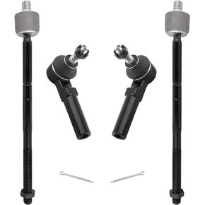 BOXI 4pcs Front Inner Outer Tie Rods Fit for Chrysler Neon 2000-2002/PT Cruiser 2001-2010 / for Dodge Neon 2000-2005/Sx 2.0 2003-2005 / for Plymouth Neon 2000-2001 | EV404 ES3173