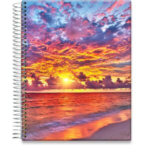 Tools4Wisdom Planner 2024-2025 - Incl. June 2024-2025 Calendar Academic Year - Hardcover - 8.5x11 Inch - Monthly Weekly Daily Planner With Stickers - M4J5 - Warm Sunset
