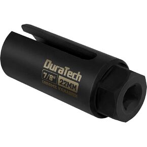 DURATECH O2 Oxygen Sensor Socket 3/8" Drive x 7/8"(22mm), Oxygen Sensor Remover Tool Chrome-Vanadium Steel with Side Wire Gate, O2 Removal and Installation Universal Sensor Socket