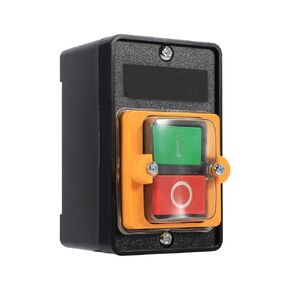 KIMISS Single Phase On/Off Switch,ON/Off Water Proof Push Button Switch Machine Tool Accessories 10A 380V