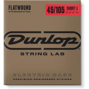 JIM DUNLOP Flatwound Short Scale 45/105 Medium 4/SET Bass Guitar Strings