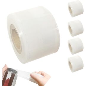 Mini Shrink wrap roll - 1.57in*2500ft Stretch wrap for Packing unheated Heavy Duty Stretch Film Packing Supplies for Jars Bottles cans tin Lip Gloss
