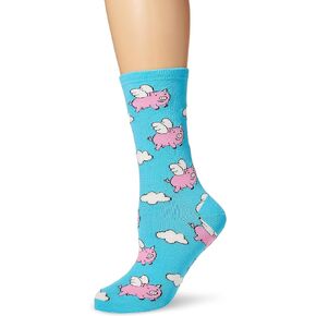 Women's 'Flying Pigs' Socks in Lavender (One Size)
