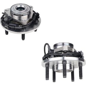 KUSATEC 515073 Front 2PCS Wheel Bearing and Hub Assembly Compatible with Dodge Ram 1500 4-Wheel 2002 2003 2004 2005,5.7L 2-Wheel 2004 2005, 5 Lug Bolts w/ABS