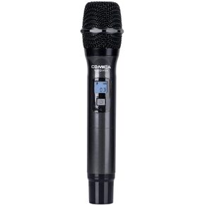 ميكروفون كوميكا CVM-WS50HTX لاسلكي محمول، مع 6 قنوات UHF، حامل هاتف ذكي مدمج، نطاق لاسلكي 194 قدم، بطارية مدمجة قابلة للشحن، ميكروفون لهاتف iPhone Samsung Huawei والمزيد in Kuwait