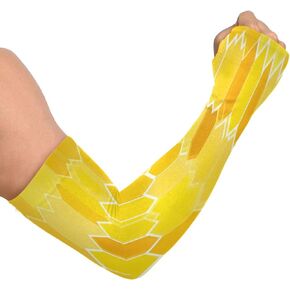 UV Sun Protection Arm Sleeves with Thumb Hole - Tropical Palm Trees Compression Cooling Arm Cover